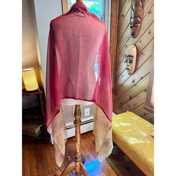 Ombre Bohemian Patterned Shawl - Picture 3 of 3